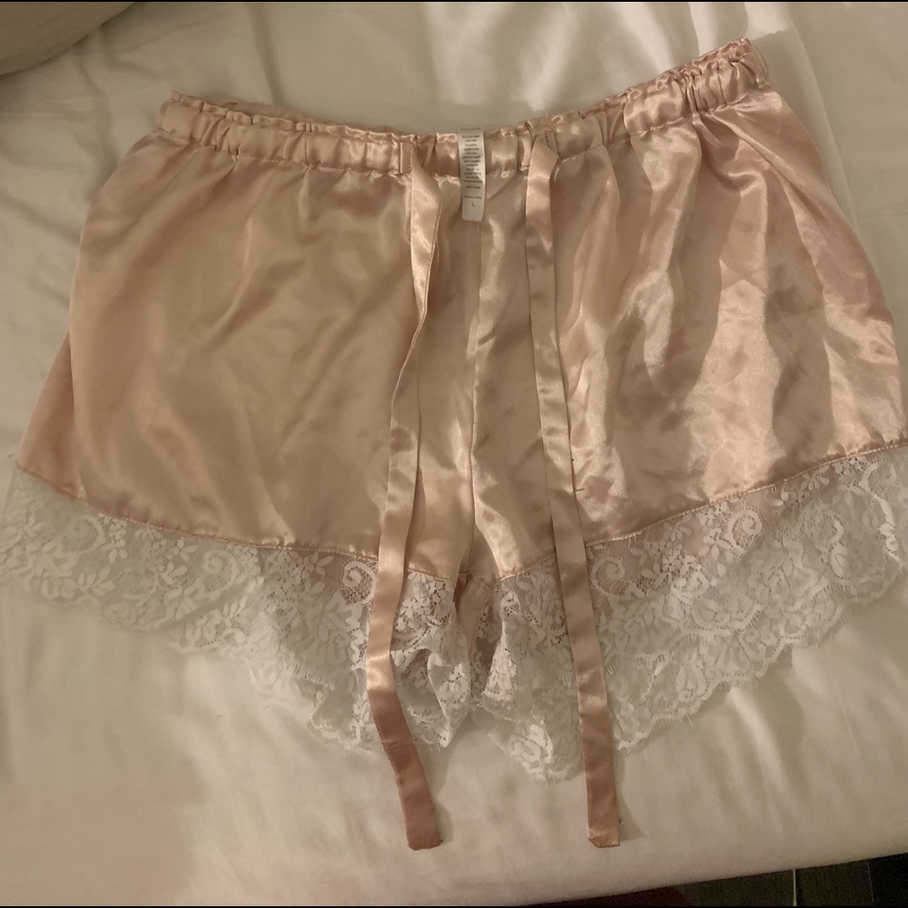 Satin pajama shorts